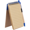 Блокнот на кольцах Eco Note с ручкой, синий (Изображение 4)