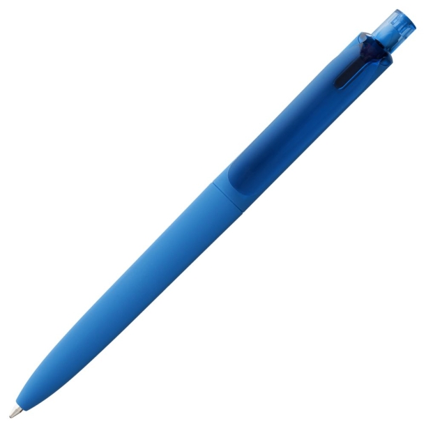 Ручка шариковая Prodir DS8 PRR-T Soft Touch, голубая (Изображение 4)
