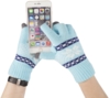 Сенсорные перчатки Snowflake, голубые (Изображение 2)