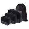 Дорожный набор сумок noJumble 4 в 1, черный (Изображение 1)