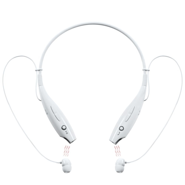 Bluetooth наушники stereoBand Ver.2, белые (Изображение 2)