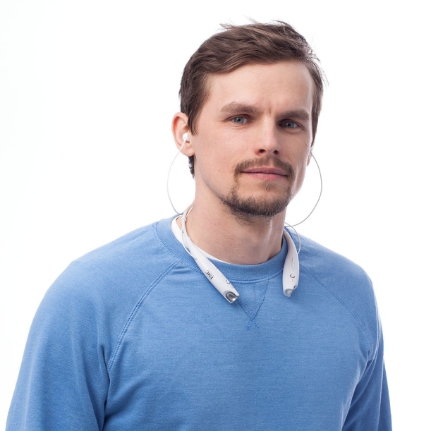 Bluetooth наушники stereoBand Ver.2, белые (Изображение 5)