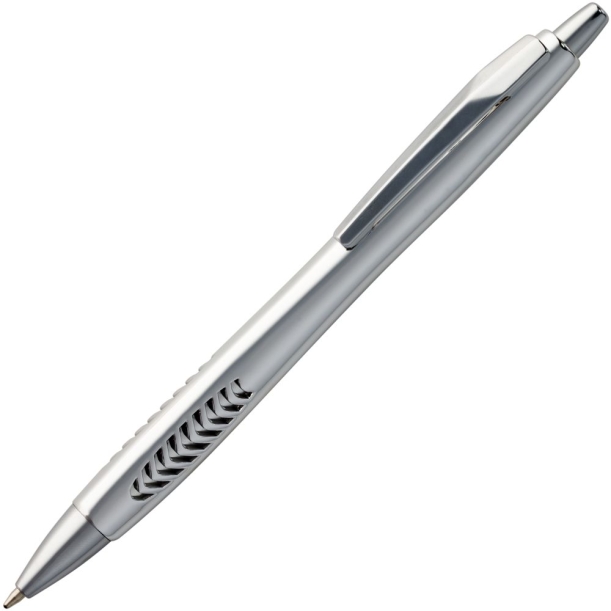 Ручка шариковая Barracuda, серебристая (Изображение 1)