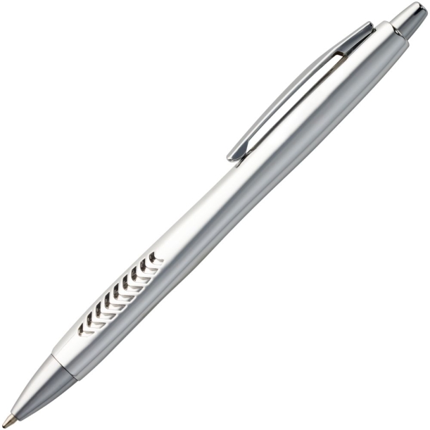 Ручка шариковая Barracuda, серебристая (Изображение 2)