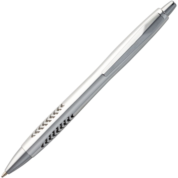 Ручка шариковая Barracuda, серебристая (Изображение 3)
