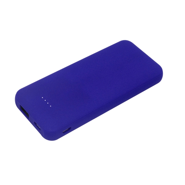 Внешний акккумулятор Arrida 5000mAh, с покрытием "Baby skin”, синий (Изображение 1)