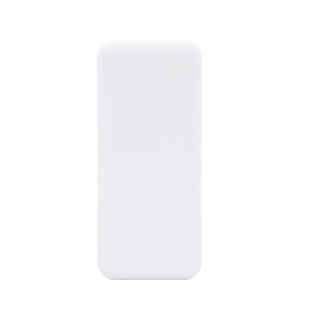 Внешний акккумулятор Arrida 5000mAh, с покрытием "Baby skin”, белый (Изображение 2)