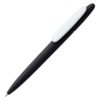 Ручка шариковая Prodir DS5 TRR-P Soft Touch, черная с белым (Изображение 1)