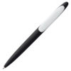 Ручка шариковая Prodir DS5 TRR-P Soft Touch, черная с белым (Изображение 4)