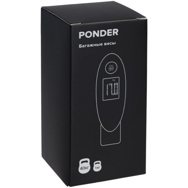 Дорожные весы Ponder, белые (Изображение 7)