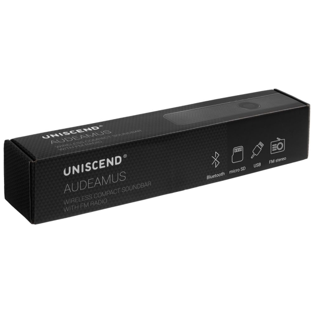 Беспроводная стереоколонка Uniscend Audeamus, черная (Изображение 8)