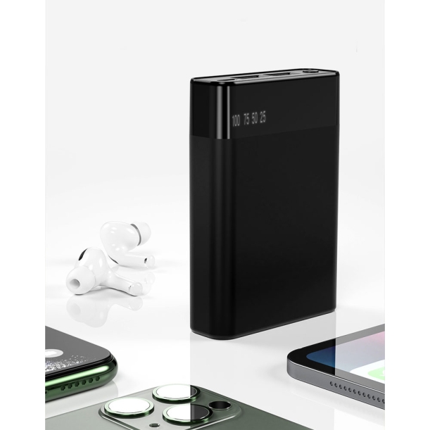 Внешний аккумулятор Apria, 10000 mAh, черный (Изображение 3)