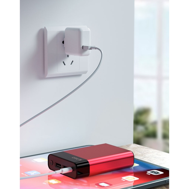 Внешний аккумулятор Apria, 10000 mAh, красный (Изображение 3)