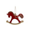 Ёлочная игрушка Лошадка (красный) (Изображение 1)