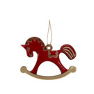 Ёлочная игрушка Лошадка (красный)