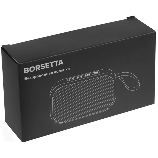 Беспроводная колонка Borsetta, черная (Изображение 9)