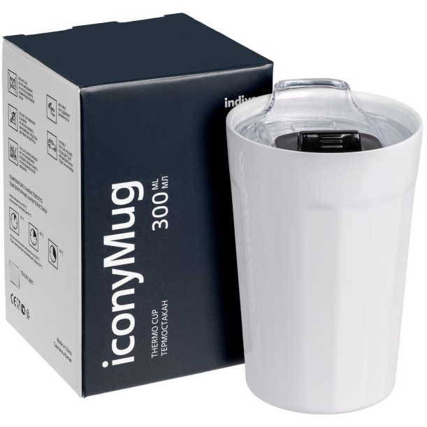 Термостакан iconyMug, белый (Изображение 5)