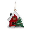 Ёлочная игрушка Домик (красный) (Изображение 1)