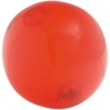 Надувной пляжный мяч Sun and Fun, полупрозрачный красный (Изображение 1)