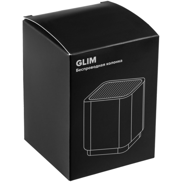 Беспроводная колонка с подсветкой логотипа Glim, красная (Изображение 9)