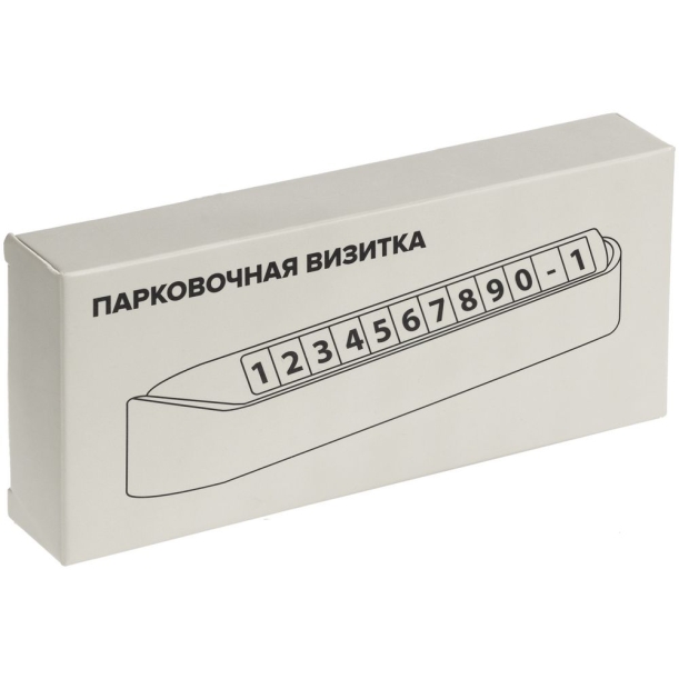 Парковочная визитка Litera, белая (Изображение 6)