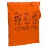 Холщовая сумка «Полный птц», оранжевая (Изображение 1)