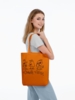 Холщовая сумка «Полный птц», оранжевая (Изображение 3)