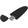 Флешка Pebble Type-C, USB 3.0, черная, 16 Гб (Изображение 2)