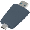 Флешка Pebble Type-C, USB 3.0, серо-синяя, 16 Гб (Изображение 4)