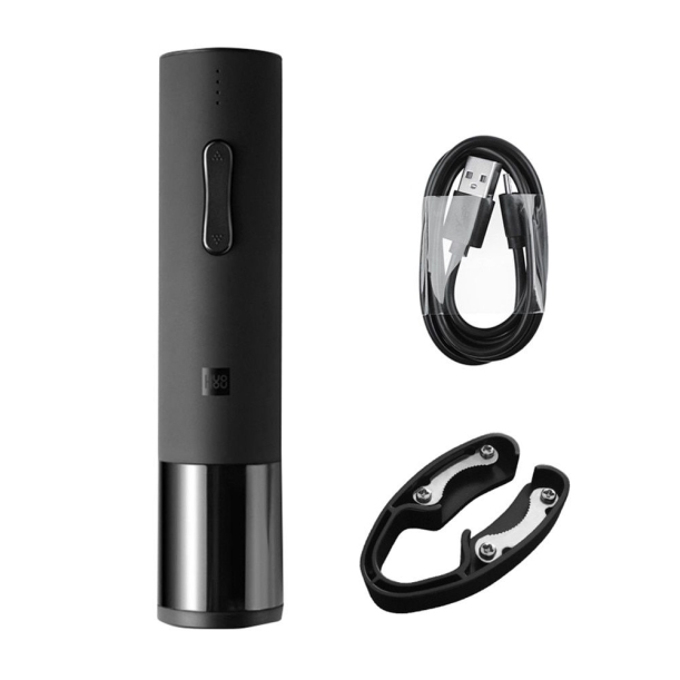 Электрический штопор Huo Hou Electric Wine Bottle Opener, черный (Изображение 3)