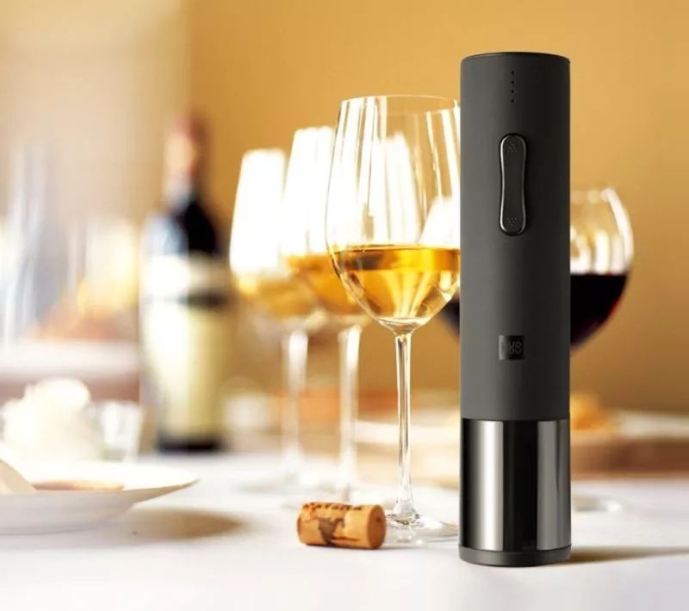 Электрический штопор Huo Hou Electric Wine Bottle Opener, черный (Изображение 5)