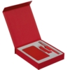 Коробка Latern для аккумулятора 5000 мАч, флешки и ручки, красная (Изображение 3)