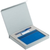 Коробка Memo Pad для блокнота, флешки и ручки, серебристая (Изображение 4)