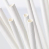 Белая бумажная трубочка , размер 197*6 мм, белая (100 шт в бумажной упаковке), белый (Изображение 2)