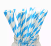 Белая бумажная трубочка , размер 197*6 мм, цветная  (25 шт в бумажной упаковке), мультиколор (Изображение 3)