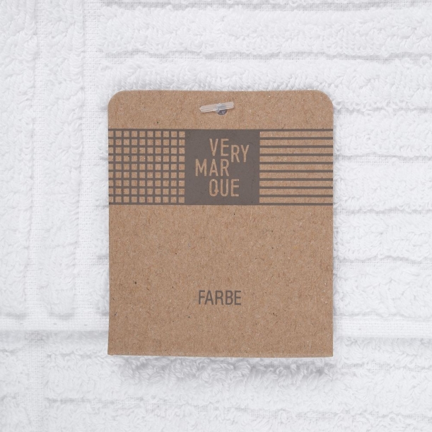 Полотенце Farbe, большое, белое (Изображение 5)
