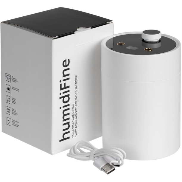 Переносной увлажнитель-ароматизатор humidiFine, белый (Изображение 10)