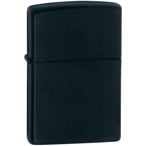 Зажигалка Zippo Classic Matte, матовая черная (Изображение 1)