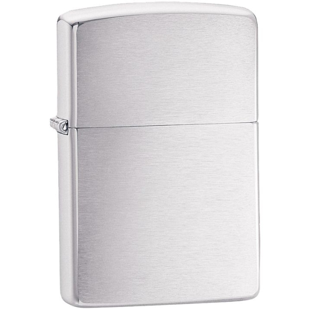 Зажигалка Zippo Classic Brushed, серебристая (Изображение 1)