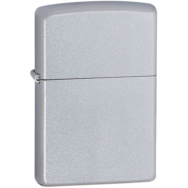 Зажигалка Zippo Classic Satin, серебристая (Изображение 1)