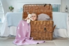 Плед детский с зайками Beastie Toys, розовый (Изображение 6)