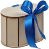 Коробка Drummer, овальная, с синей лентой (Изображение 1)