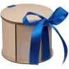 Коробка Drummer, круглая, с синей лентой (Изображение 1)