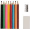 Набор Hobby с цветными карандашами, ластиком и точилкой, белый (Изображение 3)