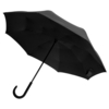 Зонт наоборот Style, трость, черный (Изображение 2)