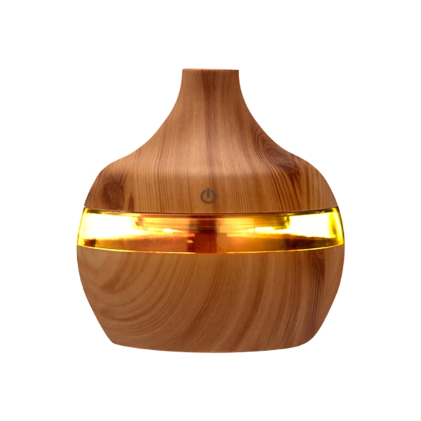 Светодиодный USB арома увлажнитель Holz, коричневый (Изображение 1)