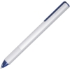 Ручка шариковая PF One, серебристая с синим (Изображение 1)