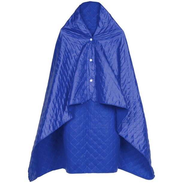 Плед-пончо для пикника SnapCoat, синий (Изображение 1)