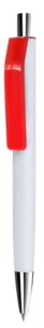 Ручка шариковая Shark (белая с красным)