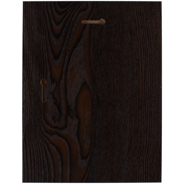 Плакетка Plaque, большая, венге с серебристой пластиной (Изображение 3)